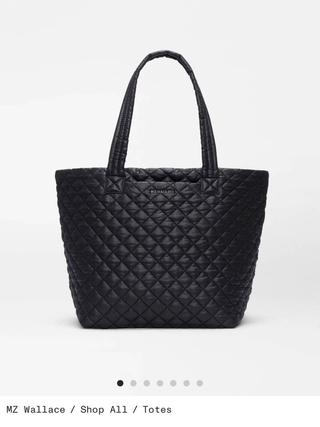 Mz Wallace Quilted Tote In Black